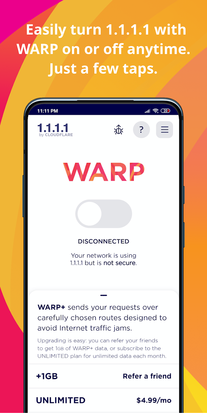 1.1.1.1+WARP 