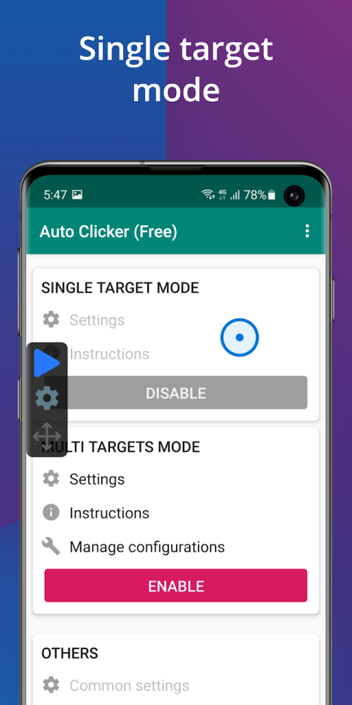volume key auto clicker apk