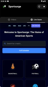 Sportsurge APK – Watch All Live Sports Free on Android 3